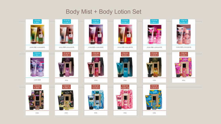 Vv Love 16 Years Perfume Manufacturer Body Mist With Body Lotions