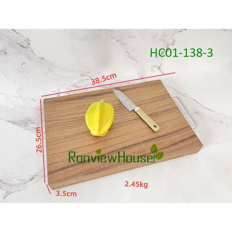 Custom Metal Handle Round Chopping Block Acacia Wood Cutting Board - China  Rectangle Wood Cutting Board and Wooden Chopping Board Set price