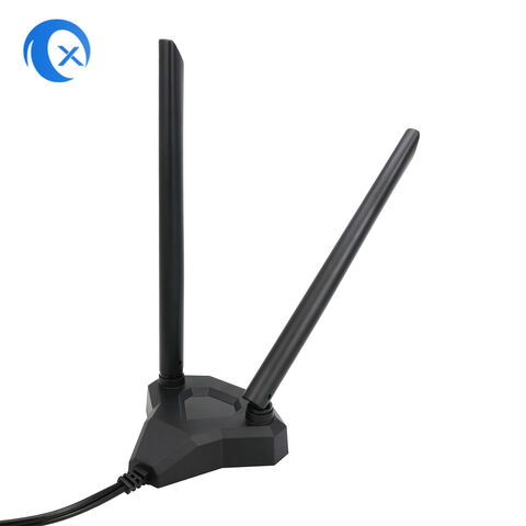 Buy Wholesale China Odm/oem 2.4/5.8ghz 5dbi Dual-band Wifi Wlan Antenna  Magnetic Mount Wireless Extender Rp-sma Male With Rg174 Cable & Wifi Antenna  at USD 3.45