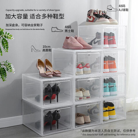 Boîte à Chaussures Transparente en Acrylique, Boîte de Rangement