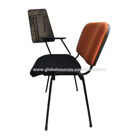 College chair with writing pad hot sale