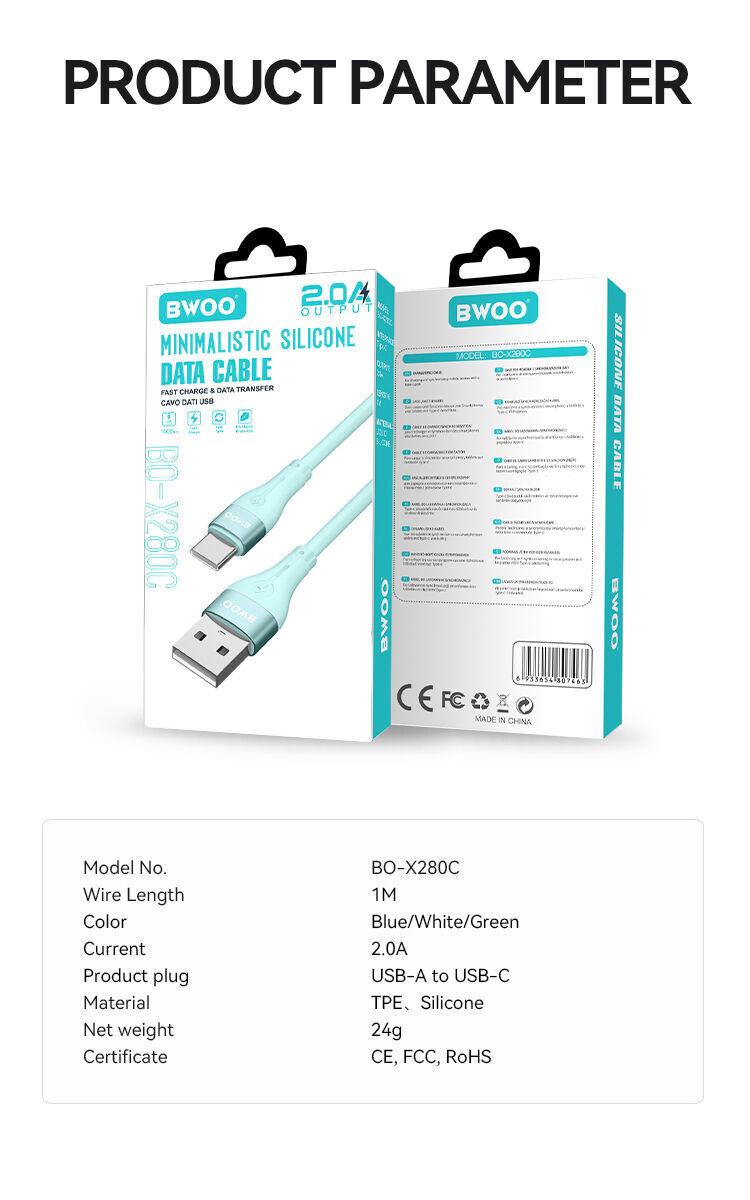 Buy Wholesale China Bwoo 3a Fast Charging Type C Cable 3.0 Regular ...