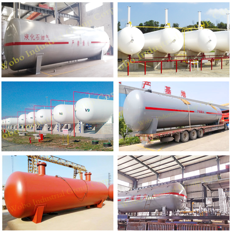 Horizontal Propane Lpg Storage Tank, Liquefied Petroleum Gas Tank, Lpg ...