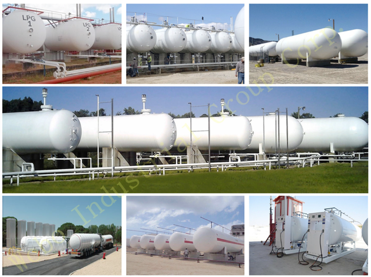 Horizontal Propane Lpg Storage Tank, Liquefied Petroleum Gas Tank, Lpg ...