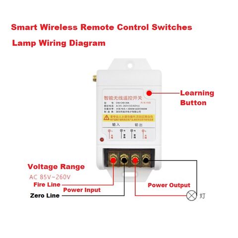 Long Range 30A High Power AC Power Input Output Remote Control Switch