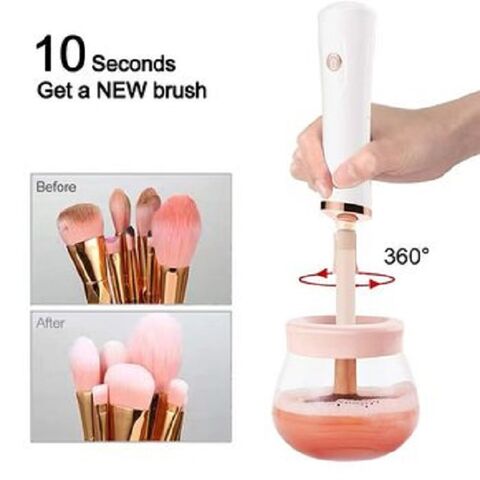 Automatic Makeup Brush Cleaner Tool Cosmetic Brushes Cleaning Machine Usb  Rechargeable