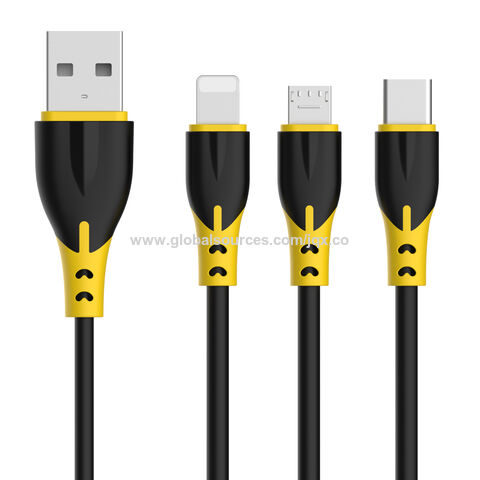 Cabo USB-A USB-C 2.1A 1M LEDS Coloridos XO