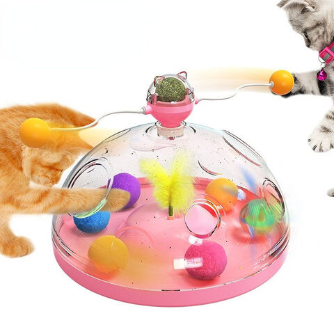 Interactive Cat Toy for Indoor Cats, Cat Treat Toy Puzzle Toy for Cats, Cat  Food Slow Feeding Dispenser Dispensing Cat Feeder Ball Kitty Kitten Toys Cat  Ball Toy 