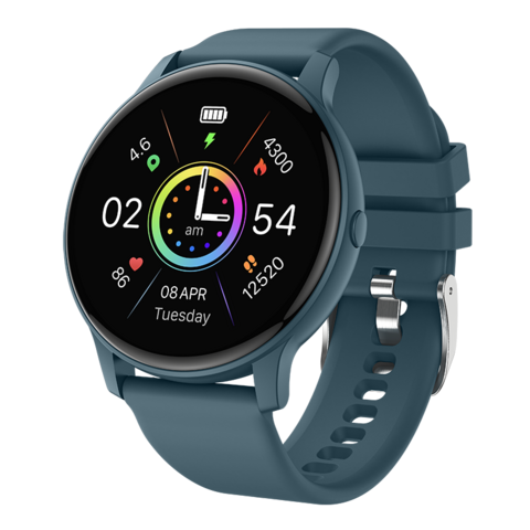 Elegante Smartwatch Redondo  iOS - Android - Ejercicio -Salud - Deporte -  DomóticaUY