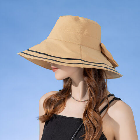 Buy China Wholesale New Large Brimmed Sun Hat Summer Outdoor Sun Protection  Hat Female Fashion Sunshade Bucket Hat & Hat $2.78