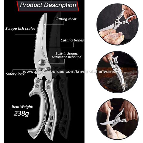 2 pièces 8 pouces ciseaux de cuisine ciseaux à os de poulet avec
