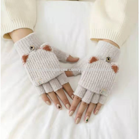 Gant chaud d'hiver à tricoter avec les doigts BTS 2019 Kpop Noir1# Noir -  Cdiscount Prêt-à-Porter