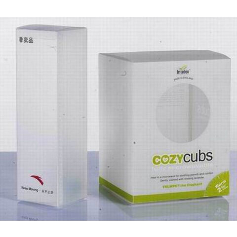 Cajas de vinilo transparente