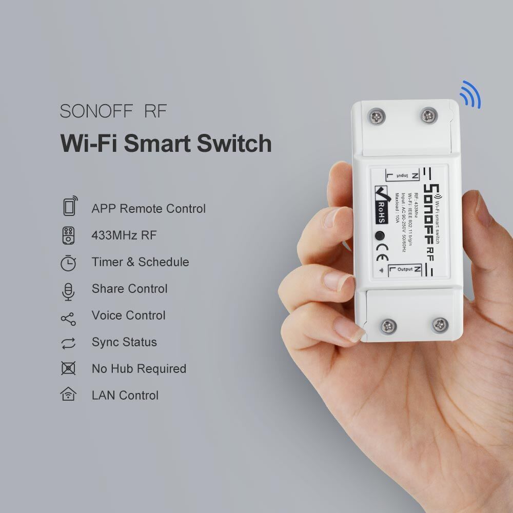 Buy Wholesale China Itead Sonoff Rfr2 Wifi Breaker Module Switch 433mhz ...