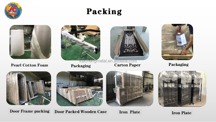 Hand Rails Export Packing China Professional Wrought Iron Stair Railing Stair Glass Railing ...