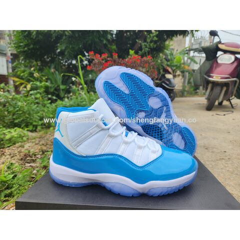 Louis Vuitton Blue Air Jordan 11 Shoes Hot 2022 LV Sneakers Gifts Unisex