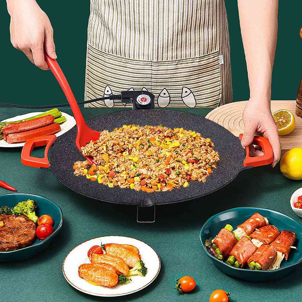 CookKing - Master Grill Pan, Korean Traditional BBQ Grill Pan - Stovetop  Nonstick Indoor/Outdoor Smokeless BBQ Cast Aluminum Grill Pan 