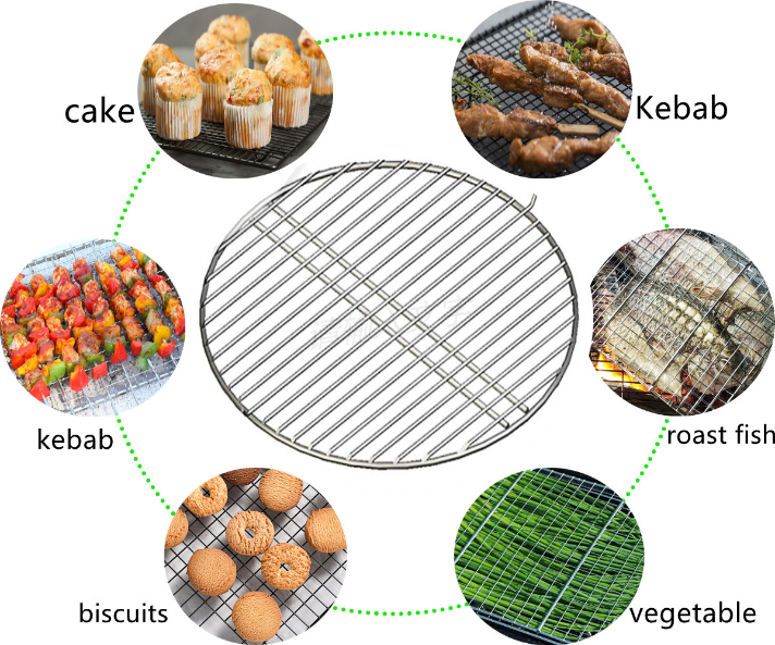 Buy Wholesale China Stainless Steel Bbq Grill Grates Rack Round Square ...