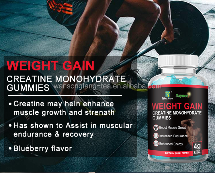 Gummies That Help You Gain Weight Private Label Creatine Monohydrate Energy Gummy Candy Weight Gain