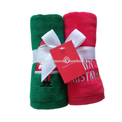 Bowknot Coral Velvet Hand Towel Kitchen Bathroom Soft Cloth Hanging Loops  Quick Dry Absorbent Dish cloths for Home Terry Towels