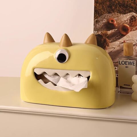 Electroplated Ceramic Tissue Box Cover, Tissue Box Holder Case