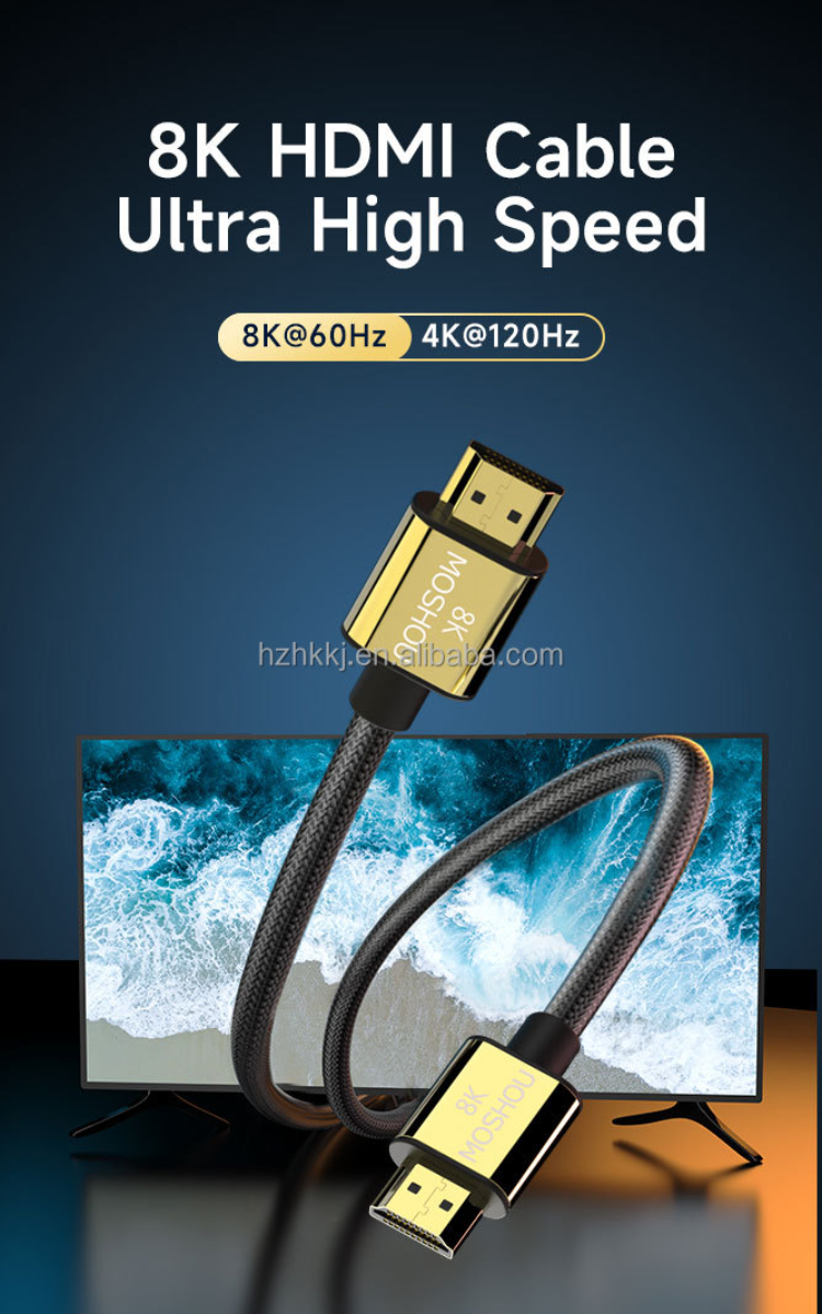 15 Foot Ultra High Speed Certified HDMI 2.1 48Gbps, 8K60 / 4K120 Cable