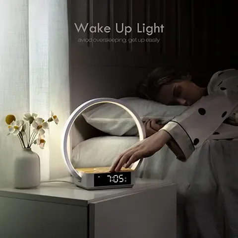 LAMPE DE CHEVET Chargeur sans Fil, Lampe de Table Tactile avec