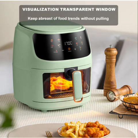 Buy Wholesale China New Style 2400w 6l/8l/10l Touch Screen Smart Digital  Silver Crest Air Fryer With Visible Window & Air Fryer at USD 13.8