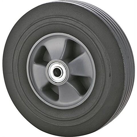 Universal Solid Rubber Wheel 6 Inch with 1/2 Axle Diameter for BBQ