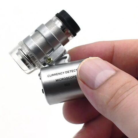 Mini Microscope de poche grossissement 60x-120x avec Base amovible Support  de téléphone portable pour enfants