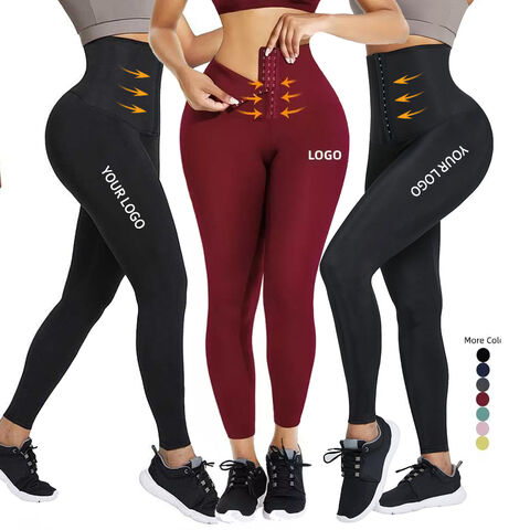 Buy China Wholesale Tiktok Breathable Hooks Waist Trainer Corset Leggings  Plus Size Custom High Waist Yoga Pants & Women's Yoga Pants $9.99