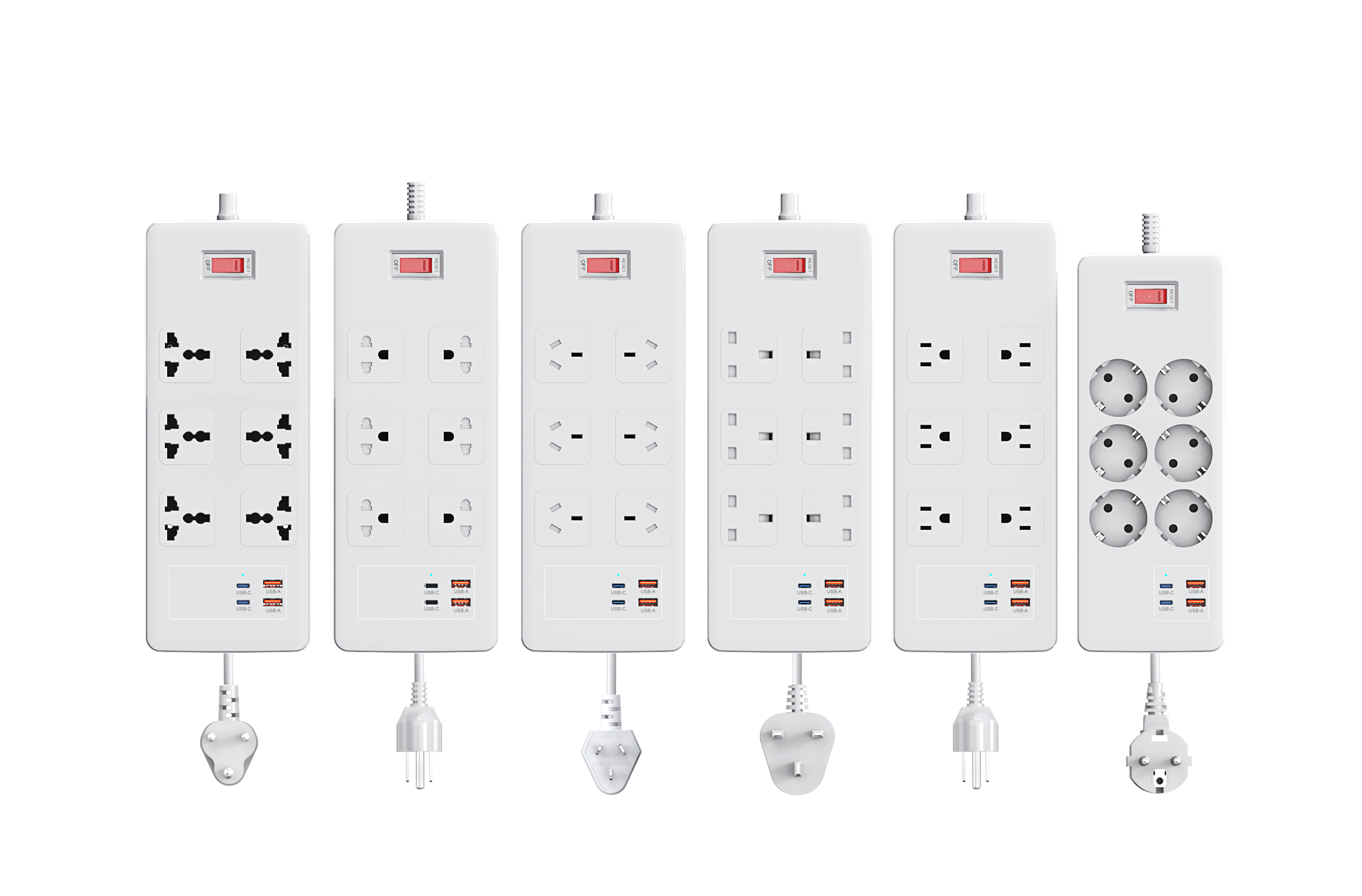 Buy Wholesale China Best Quality Wall Power 8 Outlet Strip, Multy Plug