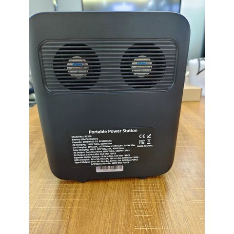 1200W Tragbare Notstromversorgung für Camping, 3000 Zyklen LiFePO4-Batterie, Reine Sinuswelle, 1008Wh Kapazität, 600W MPPT-Eingang + USV
