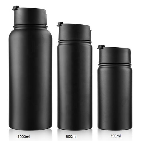 The Coldest Water Bottle 32oz Wide Mouth Insulated Stainless Thermos-  (Matte Black) 
