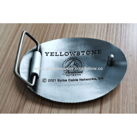 Yellowstone Dutton Ranch Silver Belt Buckle