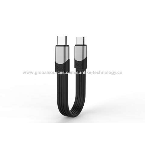 Câble Type-C/Type-C 60W charge rapide -DATA - Longueur 1m - Couleur noir