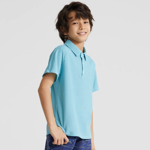 Polo de uniforme escolar para niños, manga corta, tipo jersey