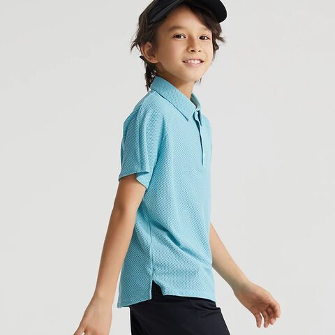 Polo de uniforme escolar para niños, manga corta, tipo jersey