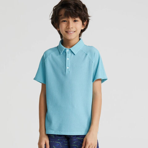 Polo de uniforme escolar para niños, manga corta, tipo jersey