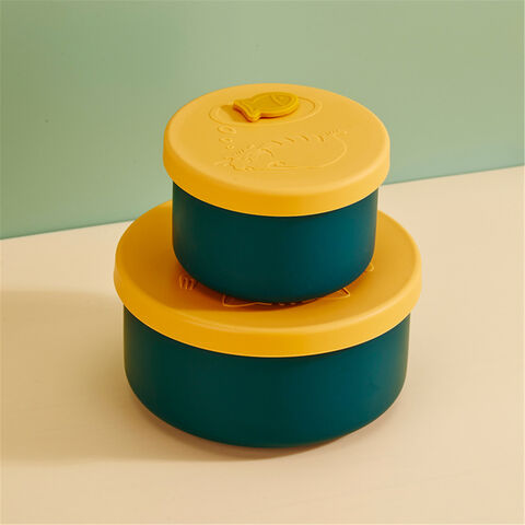 Buy Wholesale China Silicone Food Container Round Square Portable