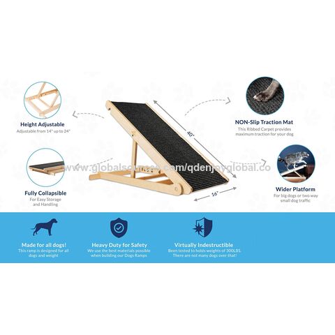 Compre Escaleras De Alta Calidad Para Perros, Rampa, Gato, 2 En 1, Rampas  De Madera Ajustables Para Mascotas, Madera Portátil Plegable Para  Camionetas, Sofá, Escalera Para Perros y Perro De Juguete de