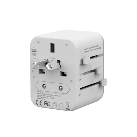  Zendure Universal Travel Adapter 65W PD Fast Charger 4 USB-C,1  USB-A, International Wall Charger AC Plug Adaptor All in One Worldwide  Power Charger Compatible with Laptops iPad iPhone AirPods : Cell