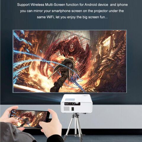 Proyector portátil elegante elegante elegante elegante de Android 11 elegante de 3000 lúmenes 4k mini LCD