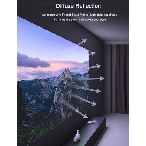 Proyector portátil elegante elegante elegante elegante de Android 11 elegante de 3000 lúmenes 4k mini LCD