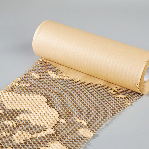 Compostable Honeycomb Packing Paper For Wine Cushioning Wrap Paper Roll