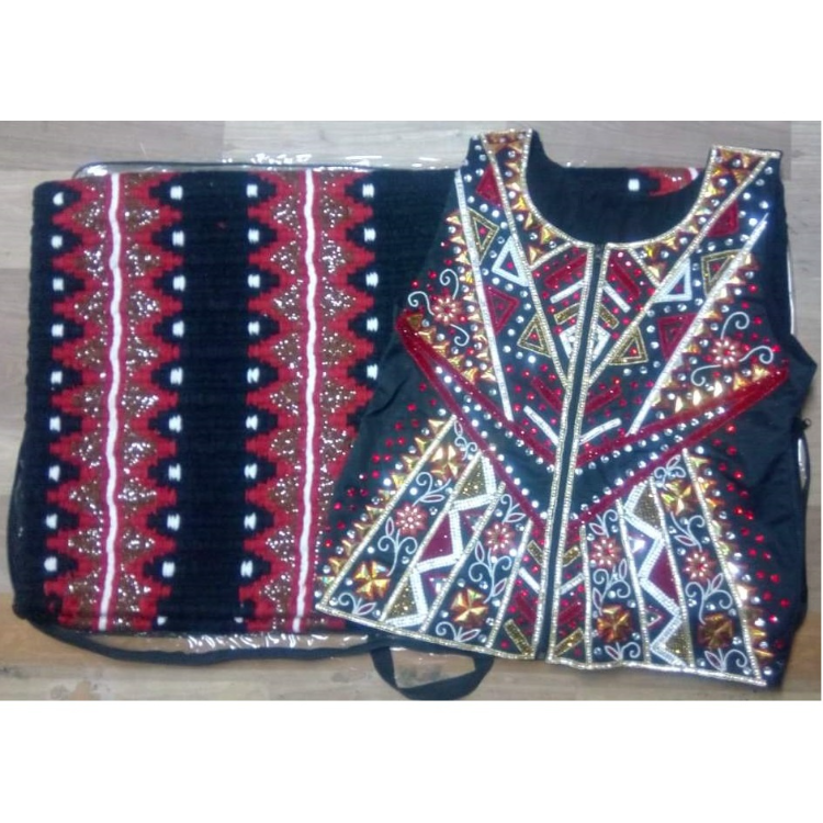 Customized Western Bling Show Shirts And Vest With Matching Woolen
