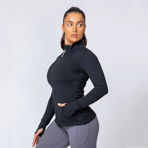 Compre Custom Lulu Estilo Sports Jacket Gym Yoga Wear Trabalhar