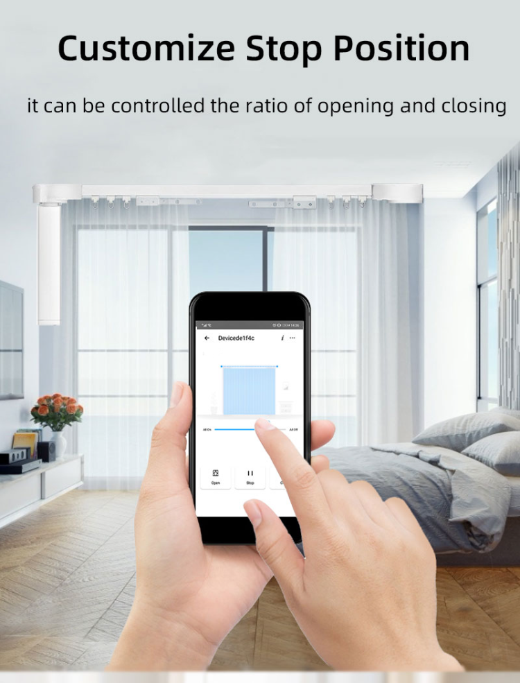 Buy Wholesale China Gardens Window Electric Curtains Homekit Automatic Curtain Motor Tuya Alexa