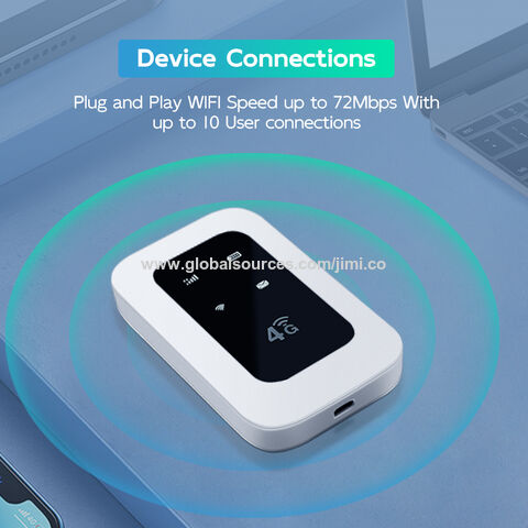 4g Lte 300mbps 2.4g Wifi Router Plug&play Modem With Sim Card Slot