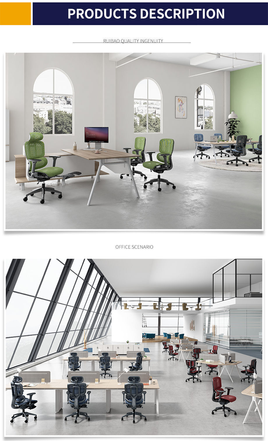 Buy Wholesale China Home Office Desk Chair Aluminium Frame High Quality